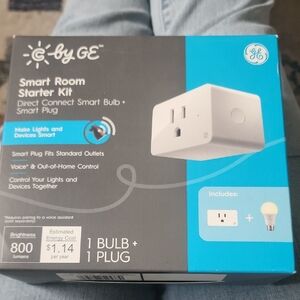 GE C by GE Smart Room Starter Kit - White (1 Bulb + 1 Plug)